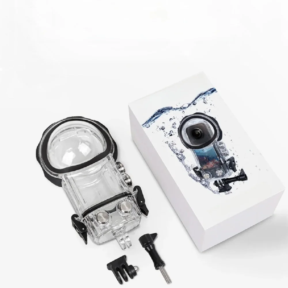 Étui de plongée pour Insta360 X3, étui étanche Invisible, 360 ° Accessoire de caméra d'action panoramique, étui de plongée avec profondeur étanche de 40 m