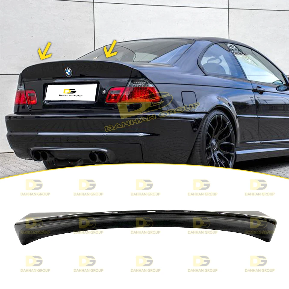 

B.M.W 3 Series E46 1997 - 2006 CSL Style 3 Doors Coupe Rear Trunk Boot Spoiler Wing Piano Gloss Black Plastic E46 M3 Kit Bodykit