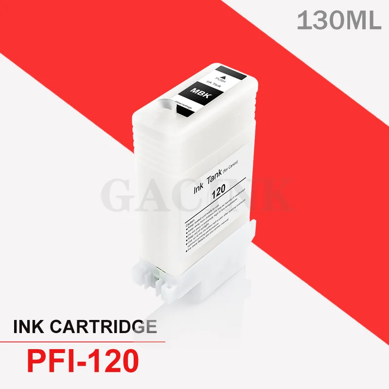 PFI120 PFI 120 PFI-120 Refillable Ink Cartridge for Canon TM200 TM205 TM300 TM305 200 205 300 305 Printer Without Chip
