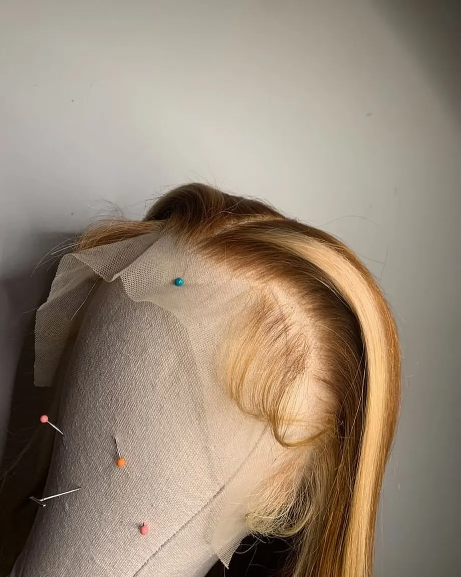 34 بوصة شعر طبيعي مفرود الباروكات تسليط الضوء على شعر مستعار شعر الإنسان 5X5 Hd الدانتيل الباروكة الأمامية شعر مستعار مستقيم 13x4 4/27 العسل أشقر أومبير شعر مستعار #6