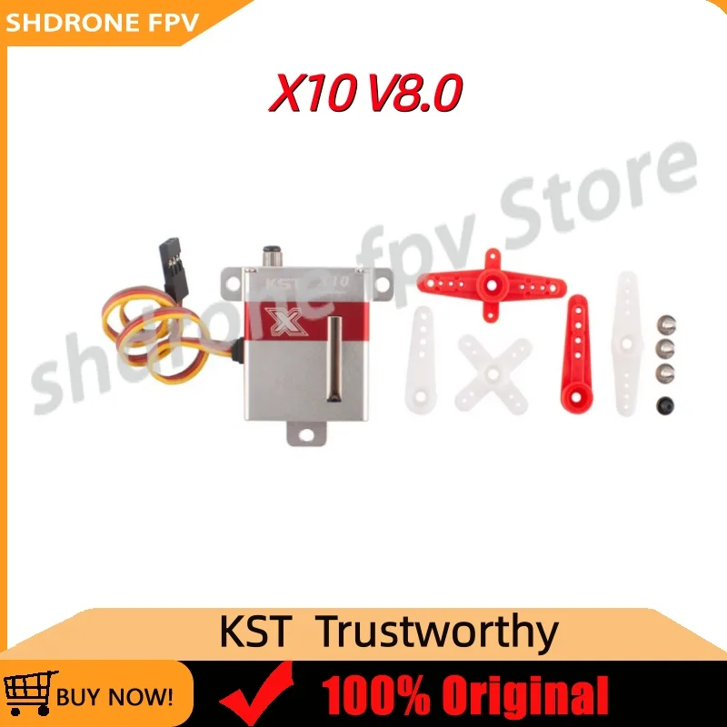 

100% Original KST X10 V8.0 10.8kg.cm 0.10sec Digital Metal Gear HV Servo For RC Glider Fixed Wing Airplane
