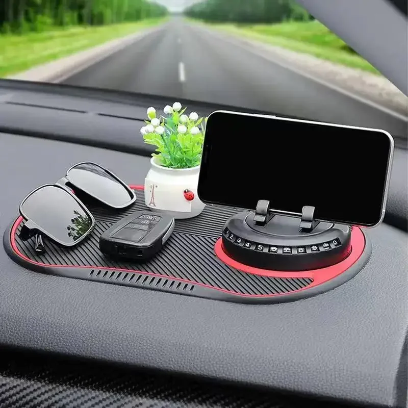 Multi-Functional Car Anti-Slip Mat Auto Phone Holder Non Slip Sticky Anti Slide Dash Phone Mount Silicone Dashboard Car Pad Mat