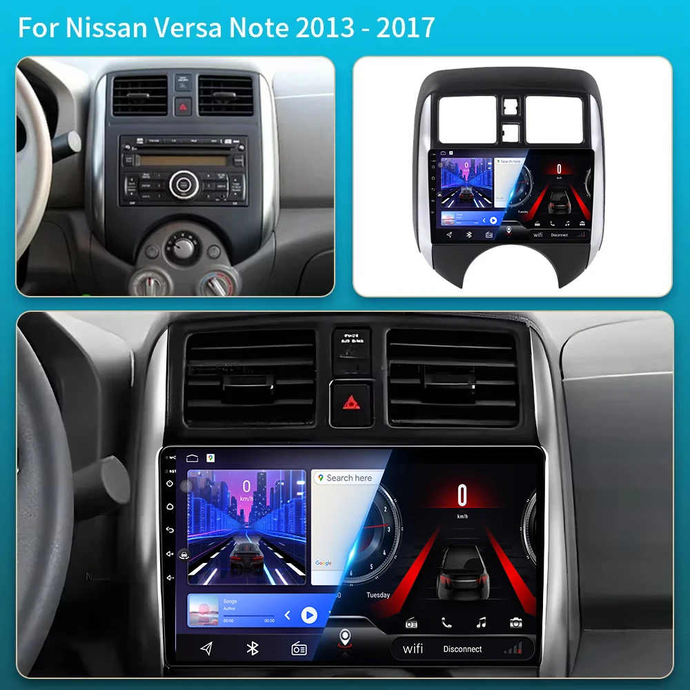 Car Android for Nissan Versa Note 2013 - 2017  Player Auto Radio Multimedia GPS 360 Camera HDR CPU QLED Wifi 5G BT Navigation - view 2
