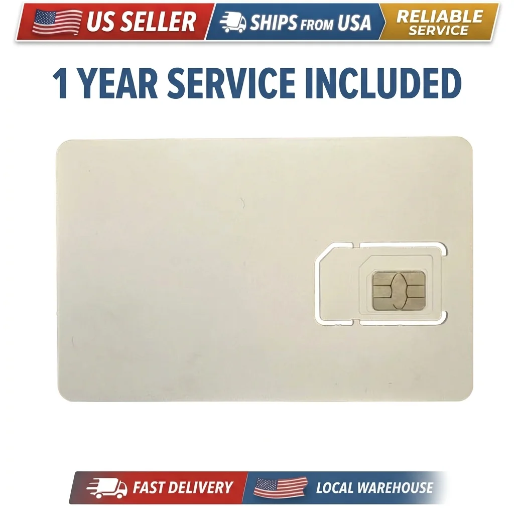 

US Seller IoT SIM Card for GPS Tracker 1 Year Service Included No Monthly Fee 4G LTE M2M Data SIM for Car Pet Child Tracking