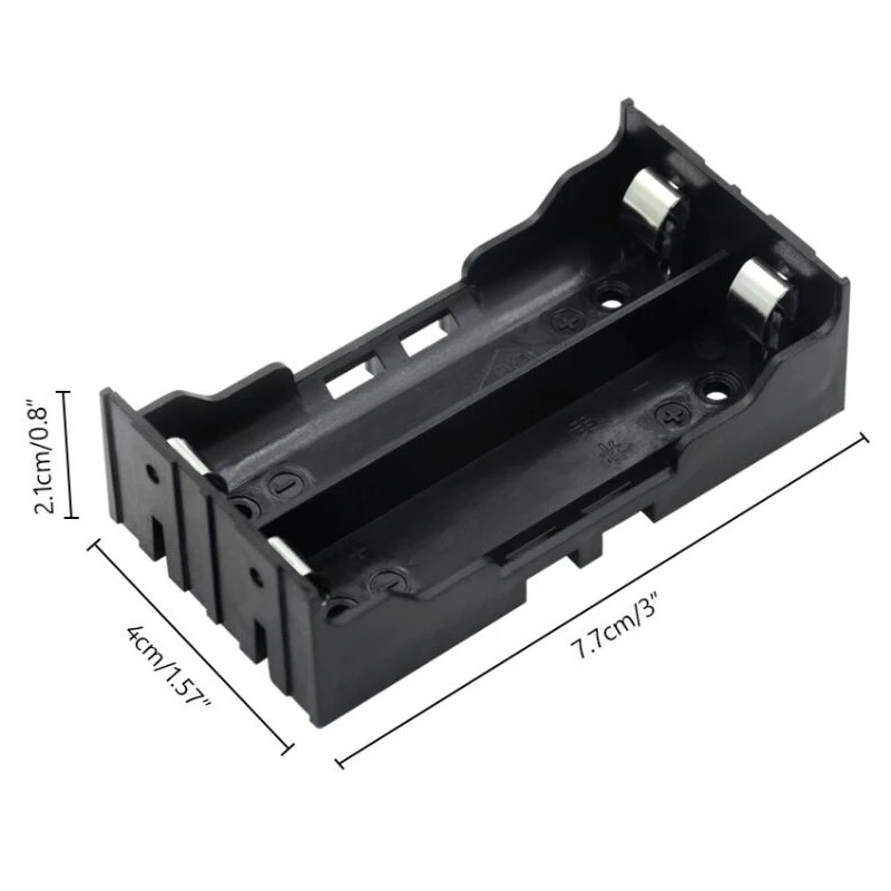 2 Slots 18650 Batterij Doos Abs Diy Voor 2*3.7V 18650 Batterij Houders Case Met Harde Pin Hoge kwaliteit Gemakkelijk Installeren