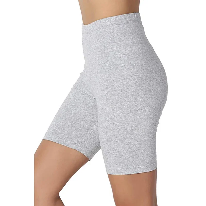 AliExpress Women Thin Fitness Shorts High-Waist Summer Shorts Bottom Biker Cycling Shorts Leggings Bodycon Streetwear Female Clothing