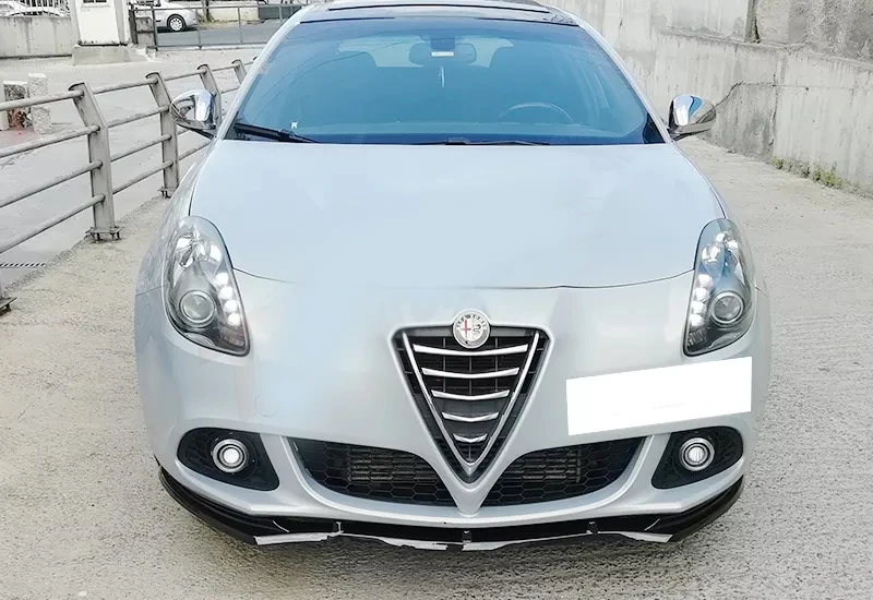 For Alfa Romeo Giulietta 2010 - 2020 Front Splitter Blade Lip Spoiler Wing Piano Gloss Black Plastic Alfa Kit Tuning Bodykit