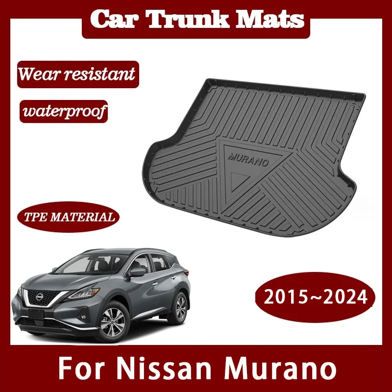 

Car Trunk Mats For Nissan Murano Z52 2015~2024 Waterproof Carpet Storage Pads Cargo Liner Cover Auto Accessories 2021 2022 2023