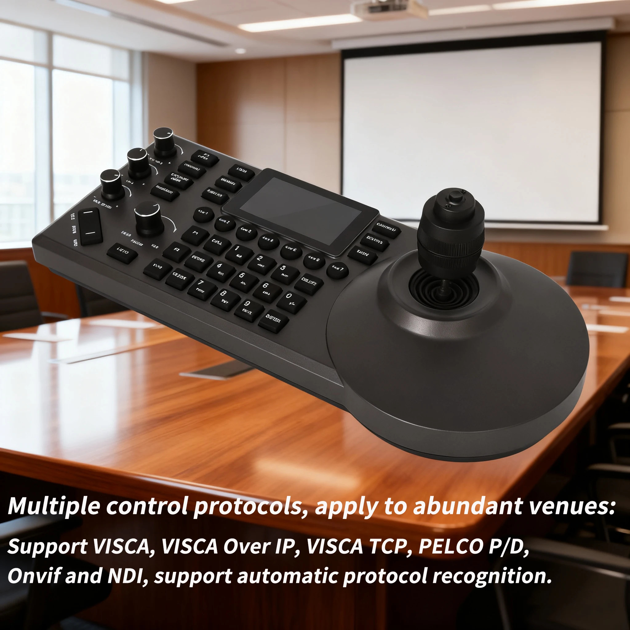 SZXLCOM NDI PTZ 컨트롤 키보드 전문가용 4D 조이스틱 라이브 스트리밍 교회 회의용