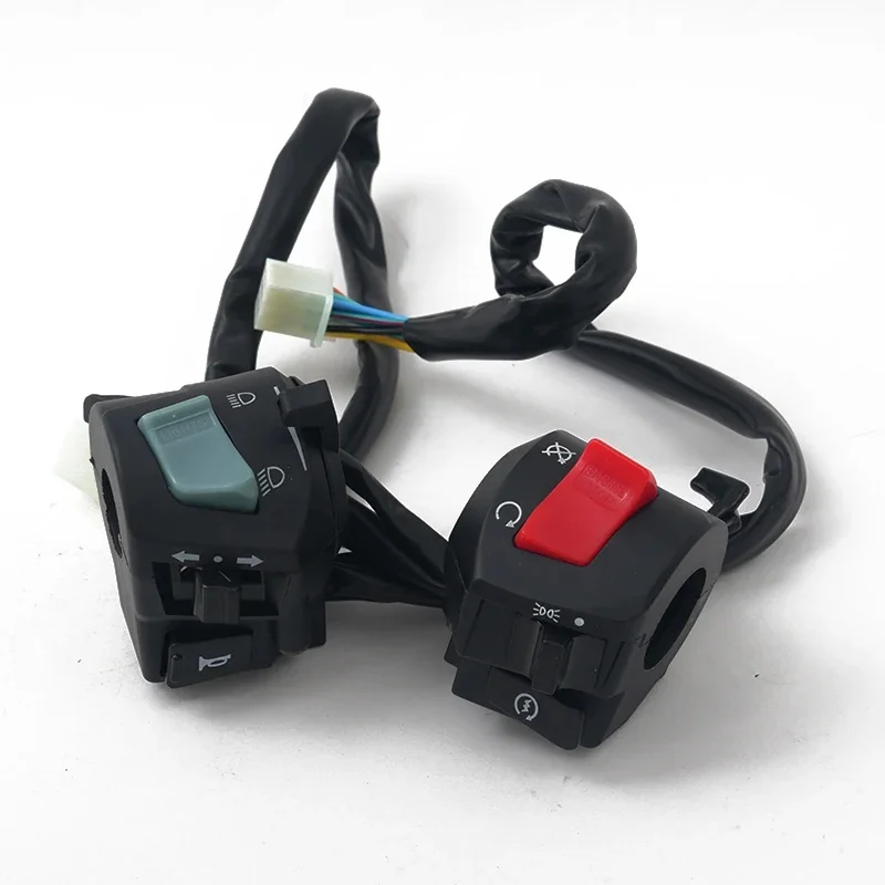 22mm Motorrad Griff Bar Links Rechts Schalter Horn Blinker Scheinwerfer Elektrische Start Lenker Controller Schalter
