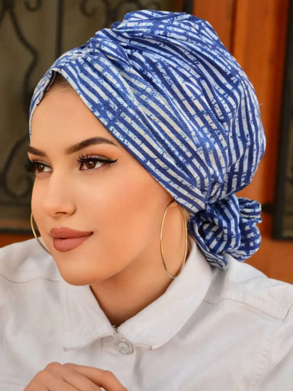 Buckled Bonnet Muslim Fashion Hijab Casual Shawl Stylish Headscarf 4 Seasons Clothing Woman Islamic