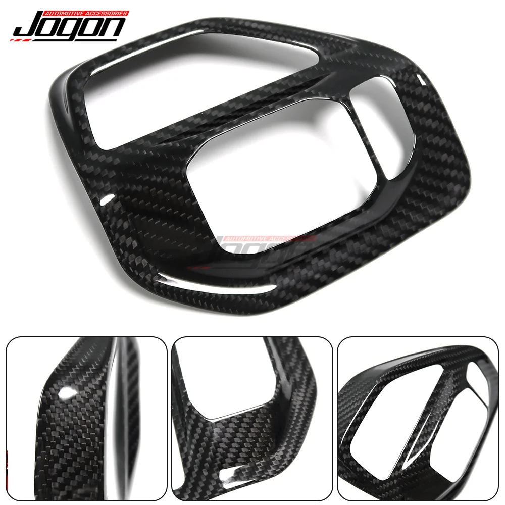 For Dodge Ram 1500 TRX Off-Road 2019-2023  Dry Real Carbon Fiber Interior Driving Mode Control Panel Frame Button Cover Trim