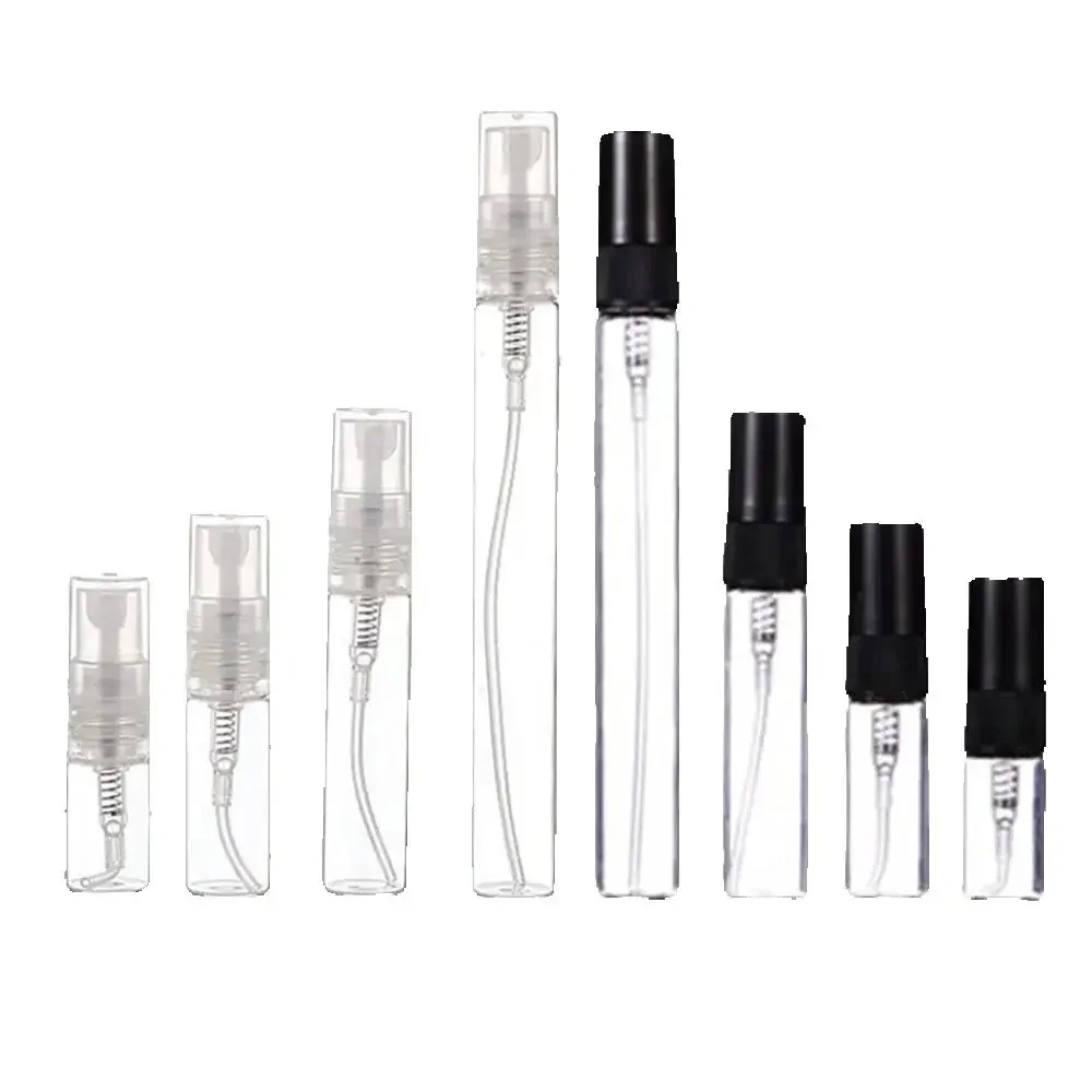 30/50/100pcs 2ml 3ml 5ml 10ml Glazen Parfumflesjes Draagbare Lege hervulbare Fles Cosmetica Fles Monster Dunne Glazen Flesjes