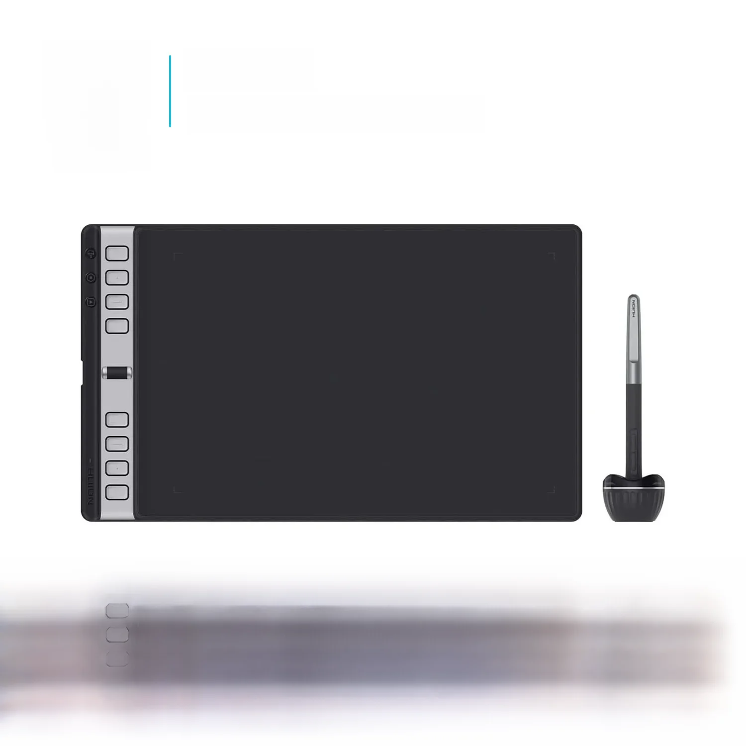 HUION Inspiroy 2 L H1061P Tablet graficzny z kółkiem przewijania 3-zestaw 8 dostosowanych kluczy darmowy długopis baterii do grafiki, projektowania, szkicu, 10x — zdjęcie 2
