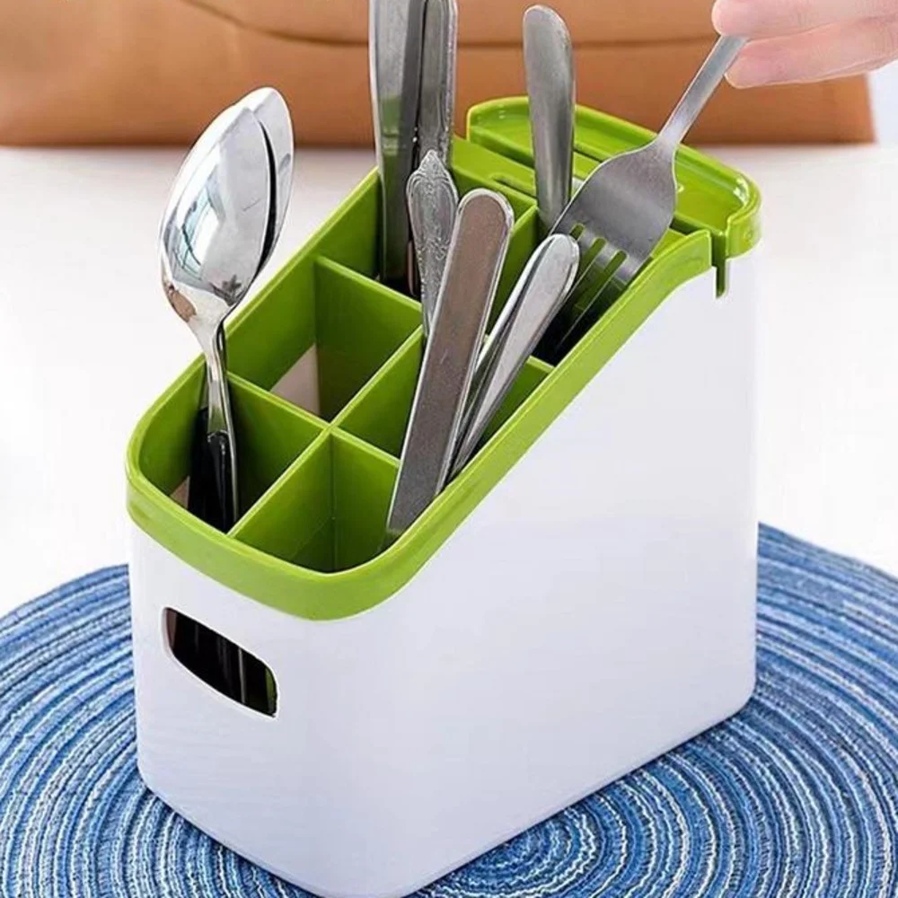 Utensil Drying Rack Over Sink Kitchen Drainage Fork Storage Knife Organizer Folding Dish Drain