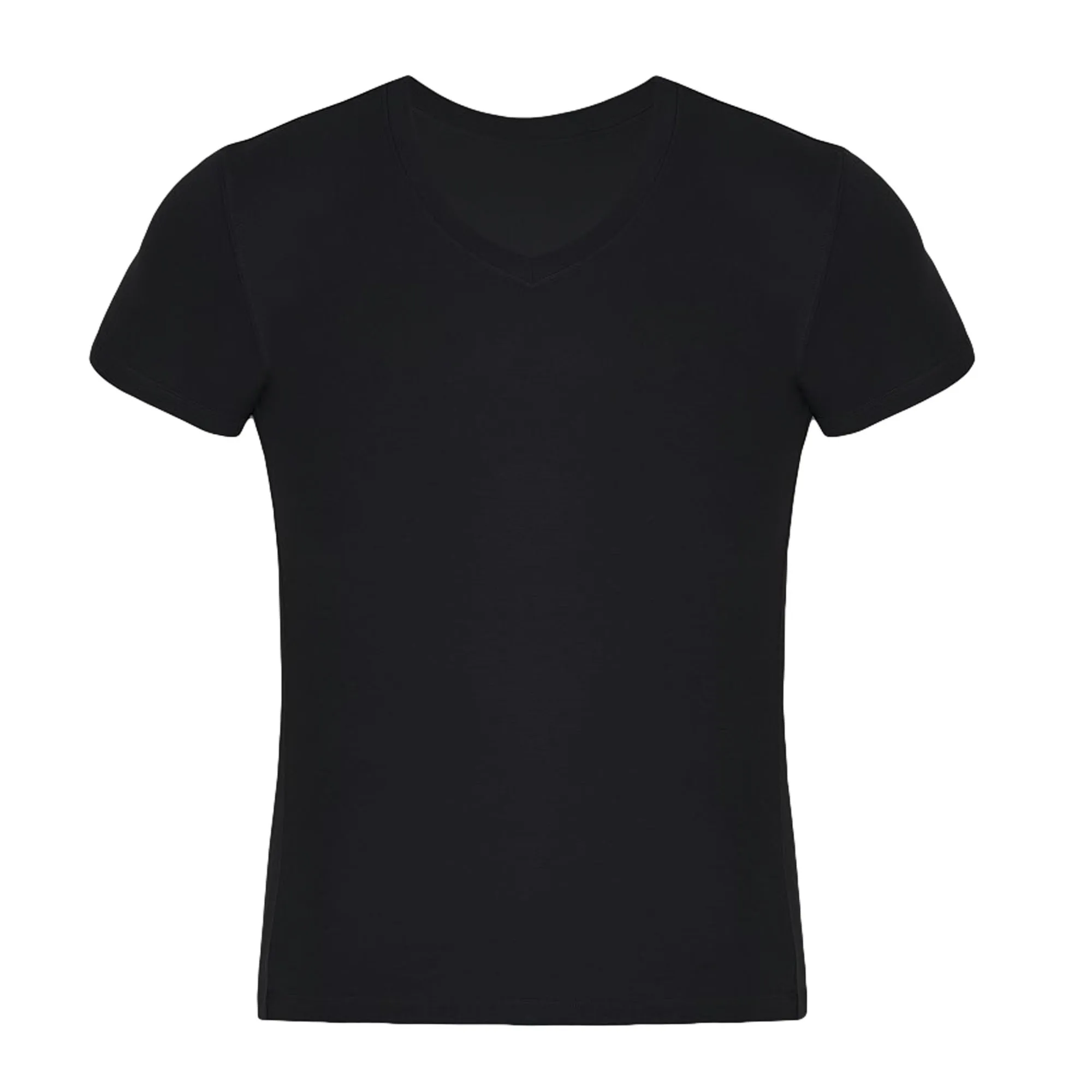 V Neck T Shirts for Men Rayon Made from Bamboo Tees Moisture Wicking Undershirts 1 Pack