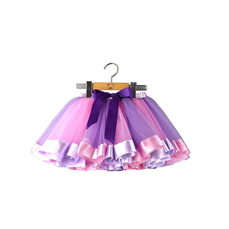 Women Girls Rainbow Tutu Skirt Adult Kids Mini Skirt for Party Birthday Halloween Mesh Ballet Tutu Dress Up Shorts