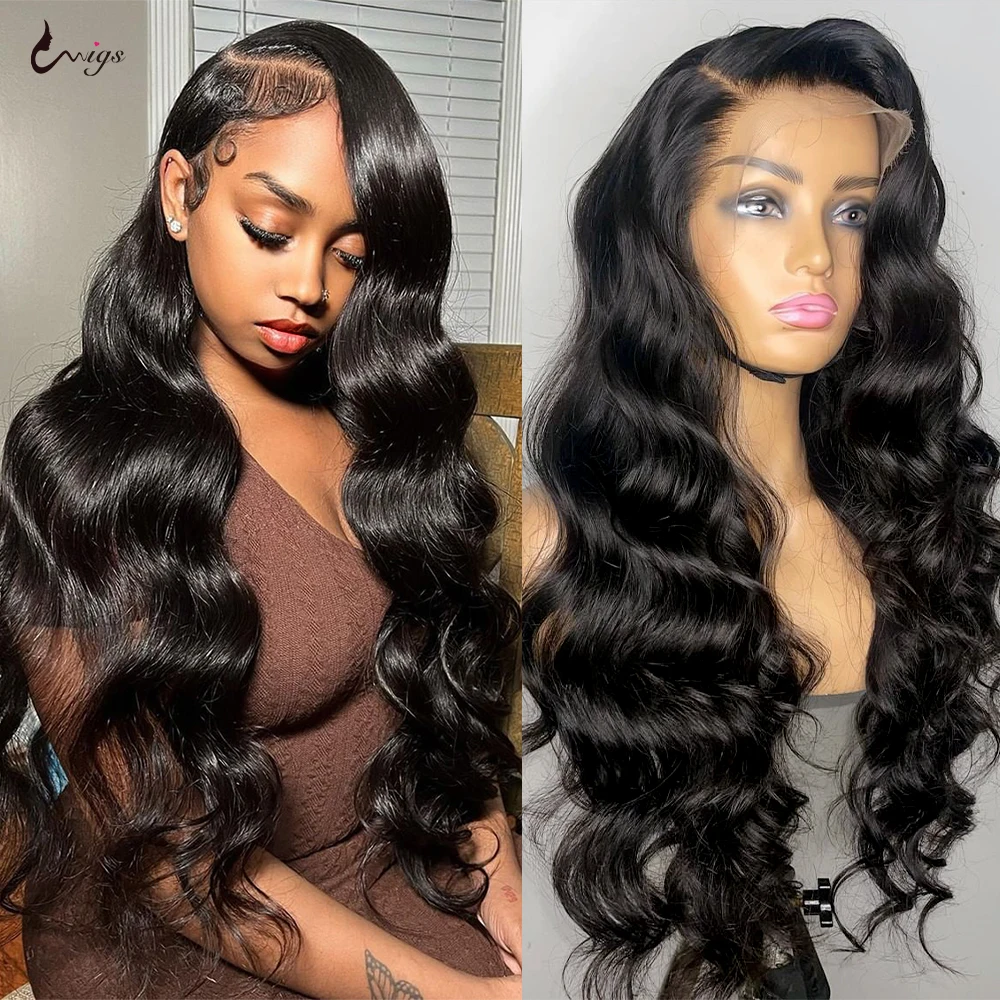 40 Inch Lace Front Wigs Human Hair 13x4 Body Wave Lace Front Wig 30 34 38 Inch Long HD Transparent Lace Frontal Wigs For Women