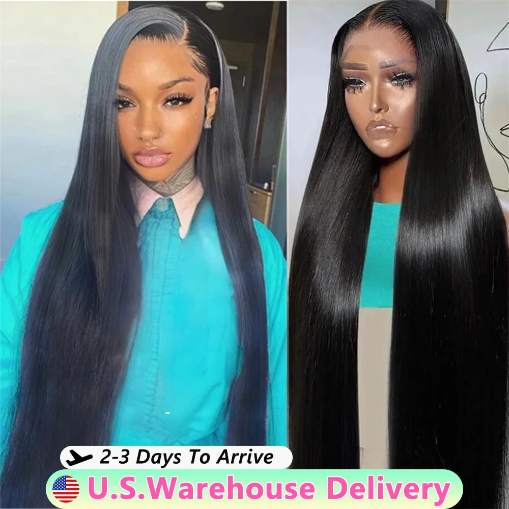 Straight 13x4 13x6 Lace Front Human Hair Wigs 5x5 6x4 Pre Cut Lace Closure Wig 9x6 7x5 Wear Go Straight Glueless Wig Human Hair