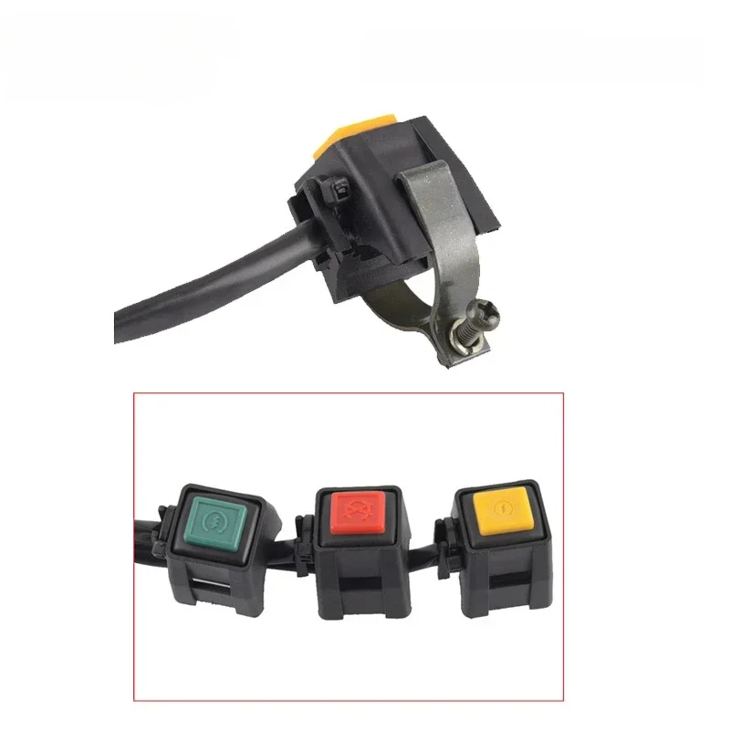 22mm Durable ATV moto double Sport Quad démarrage klaxon tuer arrêt bouton de commutation accessoires de moto interrupteurs de poignée de commande