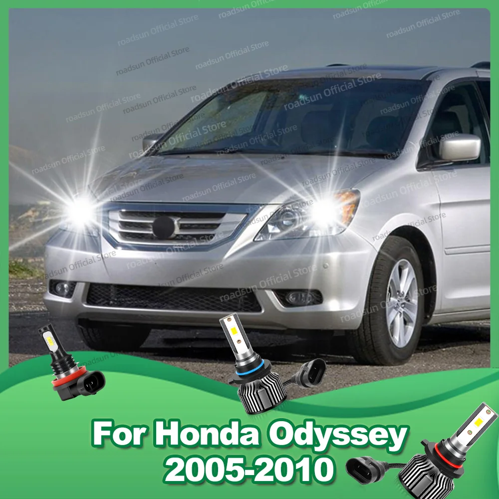 

2/6 шт. автомобильные светодиодные фары CSP 180 Вт Canbus автоматические фары противотуманные фары для Honda Odyssey 2005 2006 2007 2008 2009 2010
