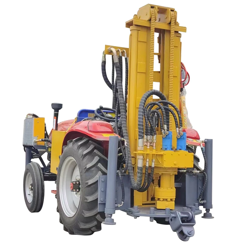 Tractor Winches Drill Machine Spare Part Vertical Water Well Drilling Rig with Mud Pump Mini Water Well Oilfield Drilling Rig