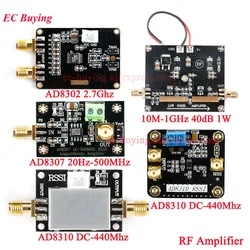 RF Amplifier AD8302 2.7Ghz AD8307 20Hz-500MHz AD8310 DC-440Mhz Medium Power 10M-1GHz 40dB 1W Amplitude Phase Detection Module