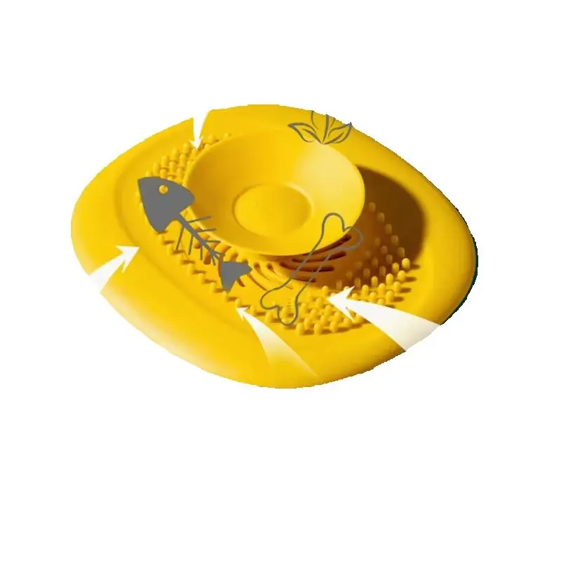 Upgrade Silicone Sink Strainer Anti-Blocking Bathroom Floor Drain Hair Catcher Shower Filter Drain Cover Stopper for Kitchen Bathtub