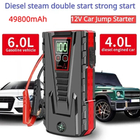 49800mAh Portable Car Jump Starter Peak 5000A Power Bank Charger 12V Auto Starting Device Petrol Diesel Car Emergency Battery