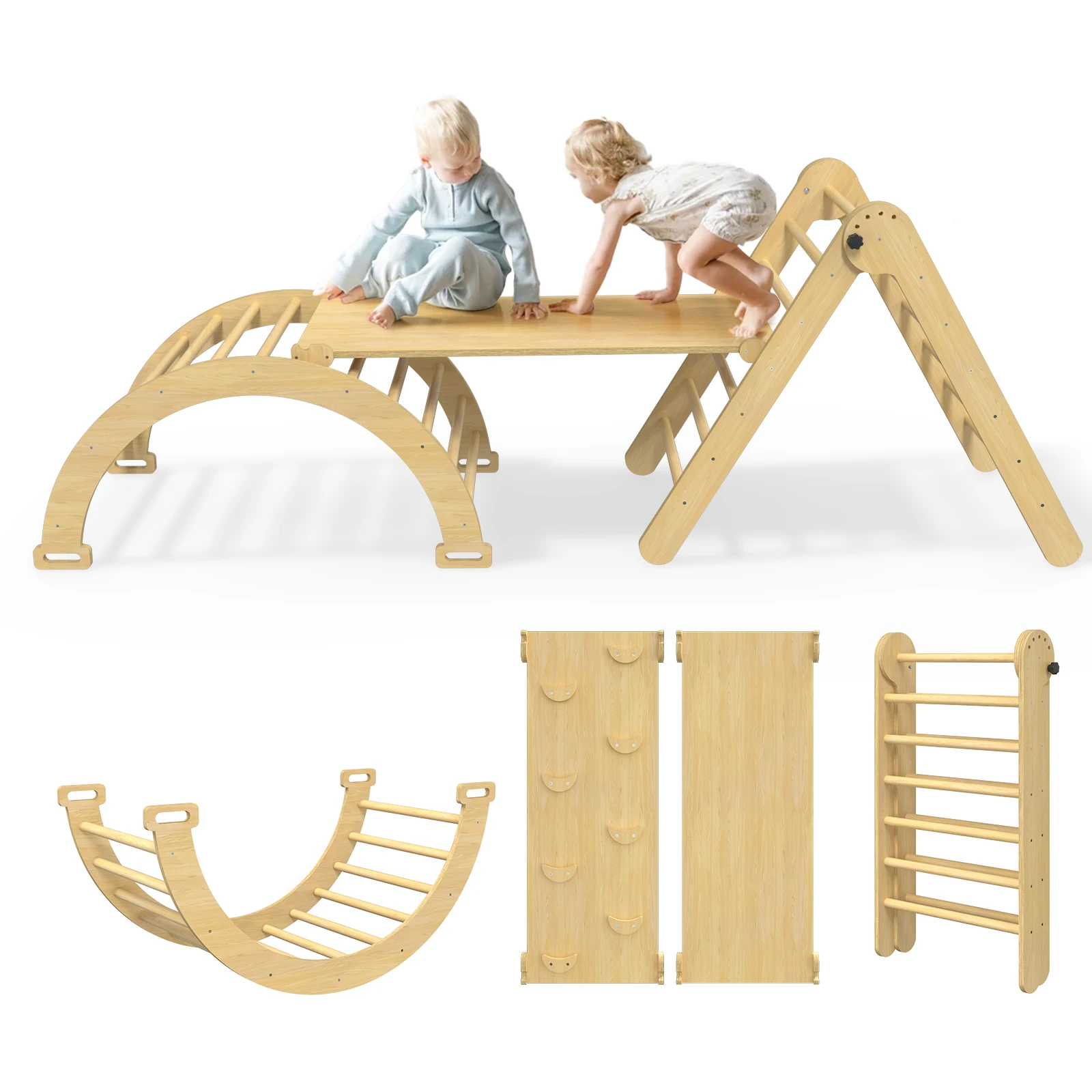 Треугольный набор Пиклер 5 в 1, натуральный