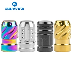 Wanyifa Titanium American Valve Cap Modification for Road MTB Bicycle Wheel Dust Valve Tyre Dustproof Cover