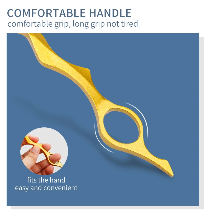 Senang Pisau Cukur Tukang Cukur Salon Profesional Penipis Rambut Lurus Seng Logam Campuran Penipis Potongan Pisau Alat Penata Rambut