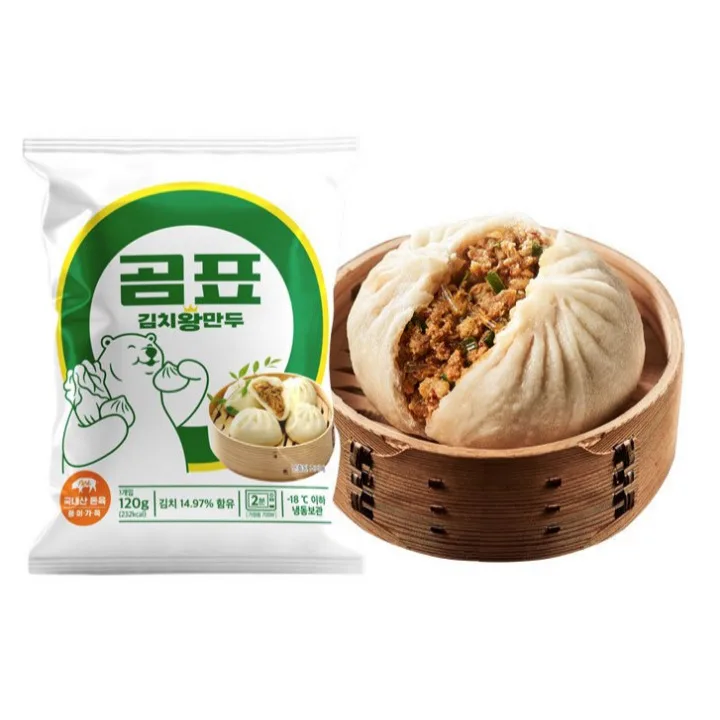 Gompyo Kimchi Wang dumplings 120g X4 Pack + premium top plain 100g(2 packs are presented)