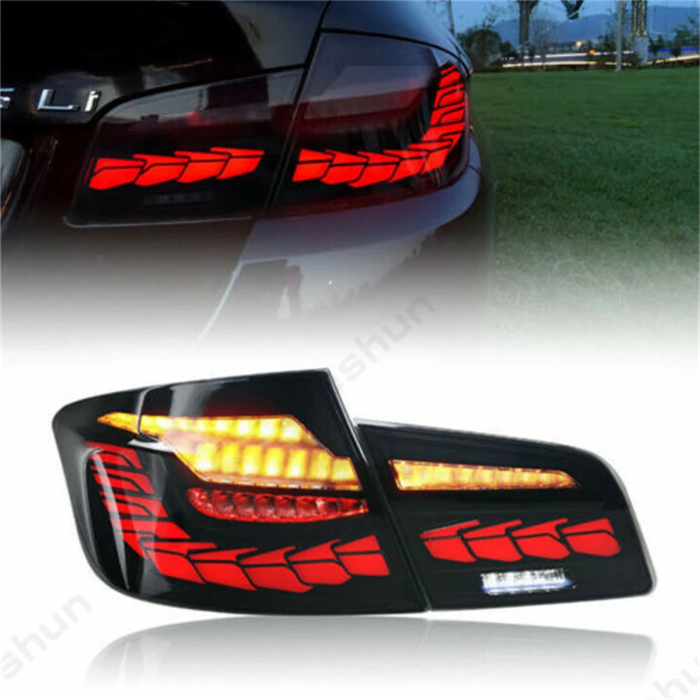 For BMW 5 Series F10 F18 M5 520i 530i 535i 540i 528i xDrive 2011-2019 Tail Lights Taillamp Taillight Rear Lamps Full LED Dynamic