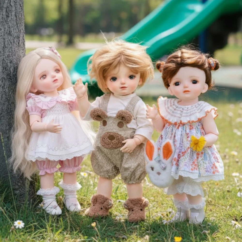 

3pcs Cloveray 20 inch Original Full Body Vinyl BJD Doll Super Cute 15 Joints BJD Doll Cute High Quality Handmade Art Gifts