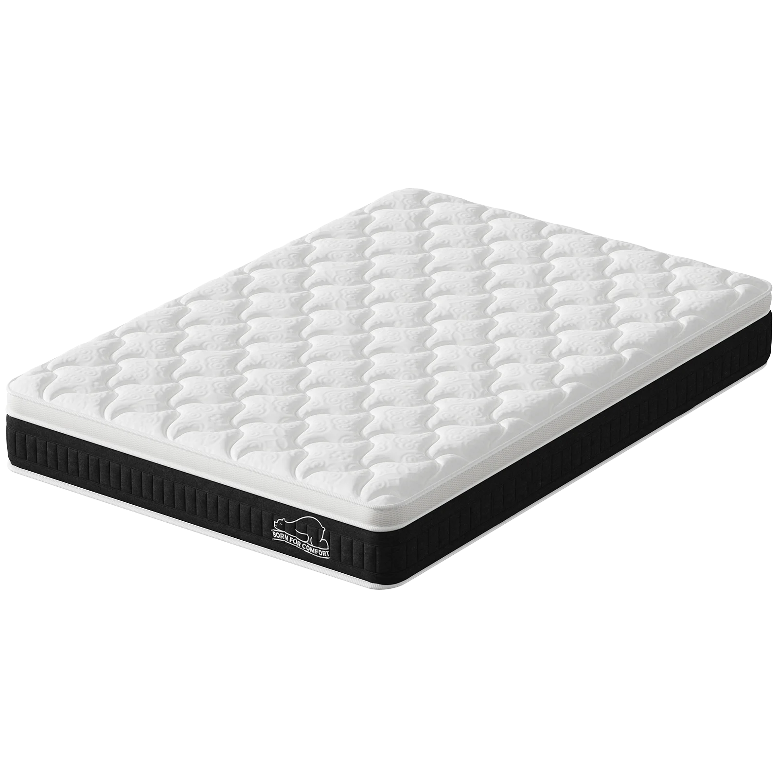 Dryfeedo 25cm Hybrid-Memory-Schaum-Federkernmatratze Mittelfest Orthopädische Matratze, 7-Zonen-Unterstützung, Atmungsaktiver Strickbezug & Verstärkte Randunterstützung