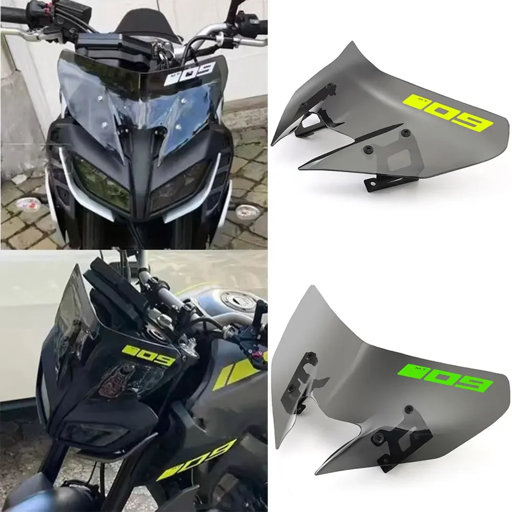 Voor Yamaha MT 09 MT-09 MT 09 2017 2018 2019 2020 Motorfiets Double Bubble Voorruit Screen Windgeleiders Screen Voorruit - afbeelding 2