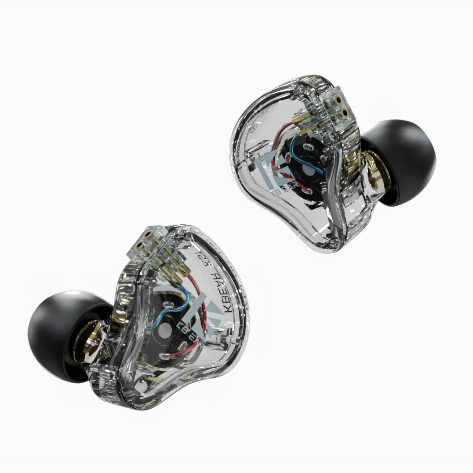 KBEAR KS1 In Ear Monitor Earphone Dual Magnectic Circuit Dynamic Wired Headphone Deep Bass Earbuds Noise Canceling Kbear Ks1 IEM