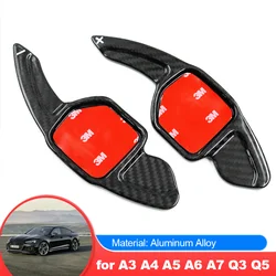 for Audi A3 A4 A5 A6 A7 A8 Q3 Q5 Q7 TT S3 S5 R8 MK2 Carbon Fiber Car Steering Wheel Shift Paddle Extension DSG Shifting Paddle