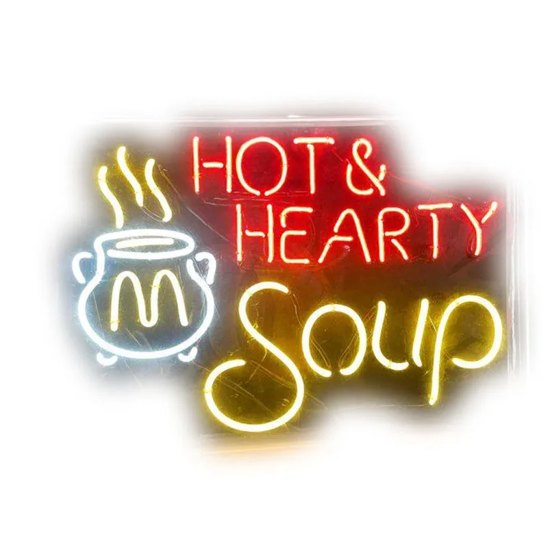 

Горячий сердечный суп Неоновая вывеска Неоновые вывески ручной работы Стеклянная трубка Неоновые огни Магазин отдыха Настенные окна Значок Неоновые лампы