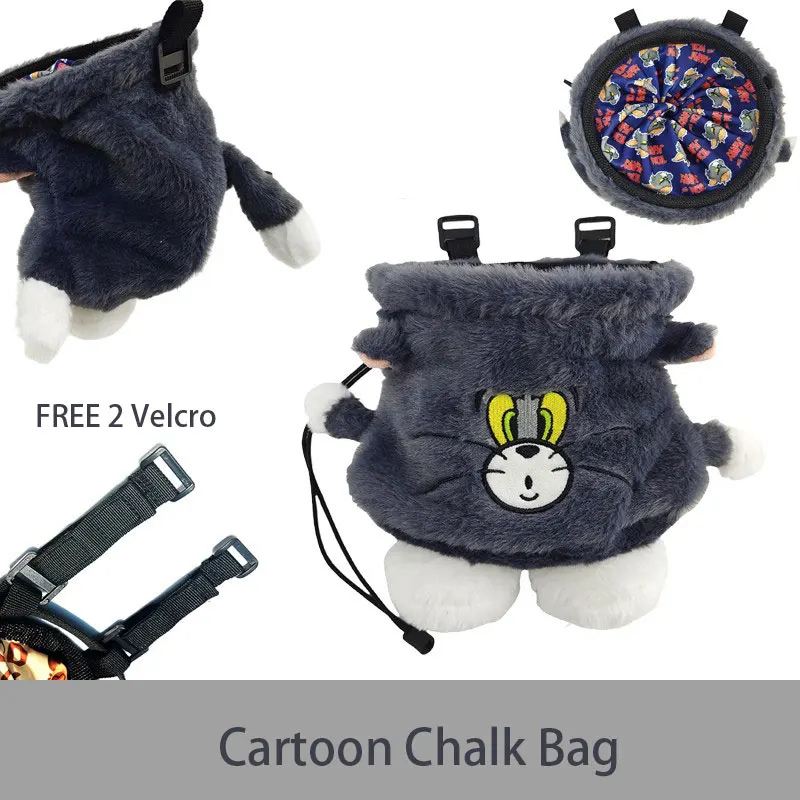 Cartoon Rock Climbing Chalk Bag Rock Climbing Magnesium Powder Bag Archery Release Bag Bicycle Head Bag