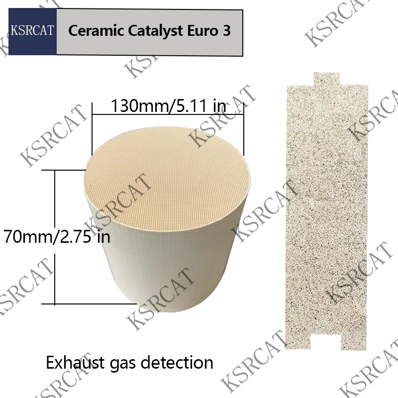 

Ceramic Metal Coated Catalytic Converter 130x70mm Euro3 for Gasoline Vehicles Long Lasting Engine Performance