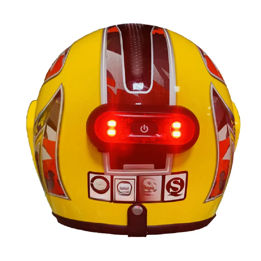 AliExpress NONE Helmet Taillight USB Rechargeable Motorcycle Bicycle Helmet Taillamp Safety Signal Warning Lamp Waterproof LED Light Rear Lamp
