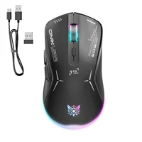 Onikuma Cw917 Ratón inalámbrico para juegos 6 niveles ajustables 6400 Dpi 7 botones programables 7 modos de iluminación Rgb ratones ergonómicos para