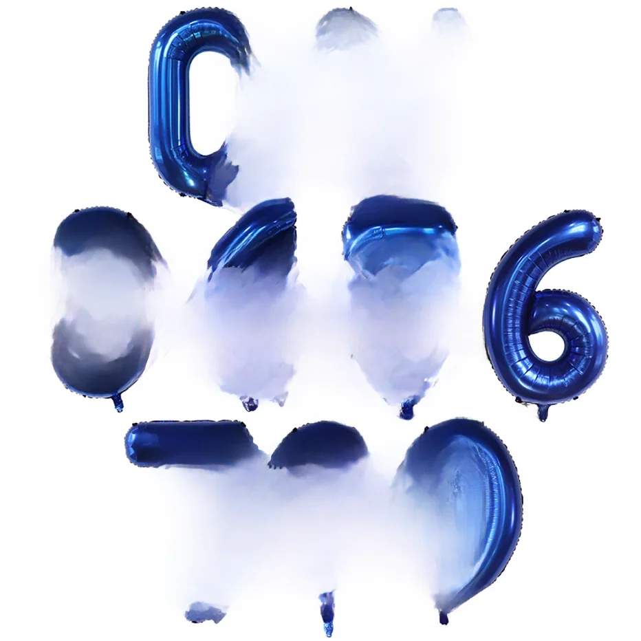 40 Zoll dunkelblauer Zahlenfolienballon 0-9 Digitale Globos Kindergeburtstag Party Dekoration Babyparty Spielzeug Kinder Abschlussgeschenke
