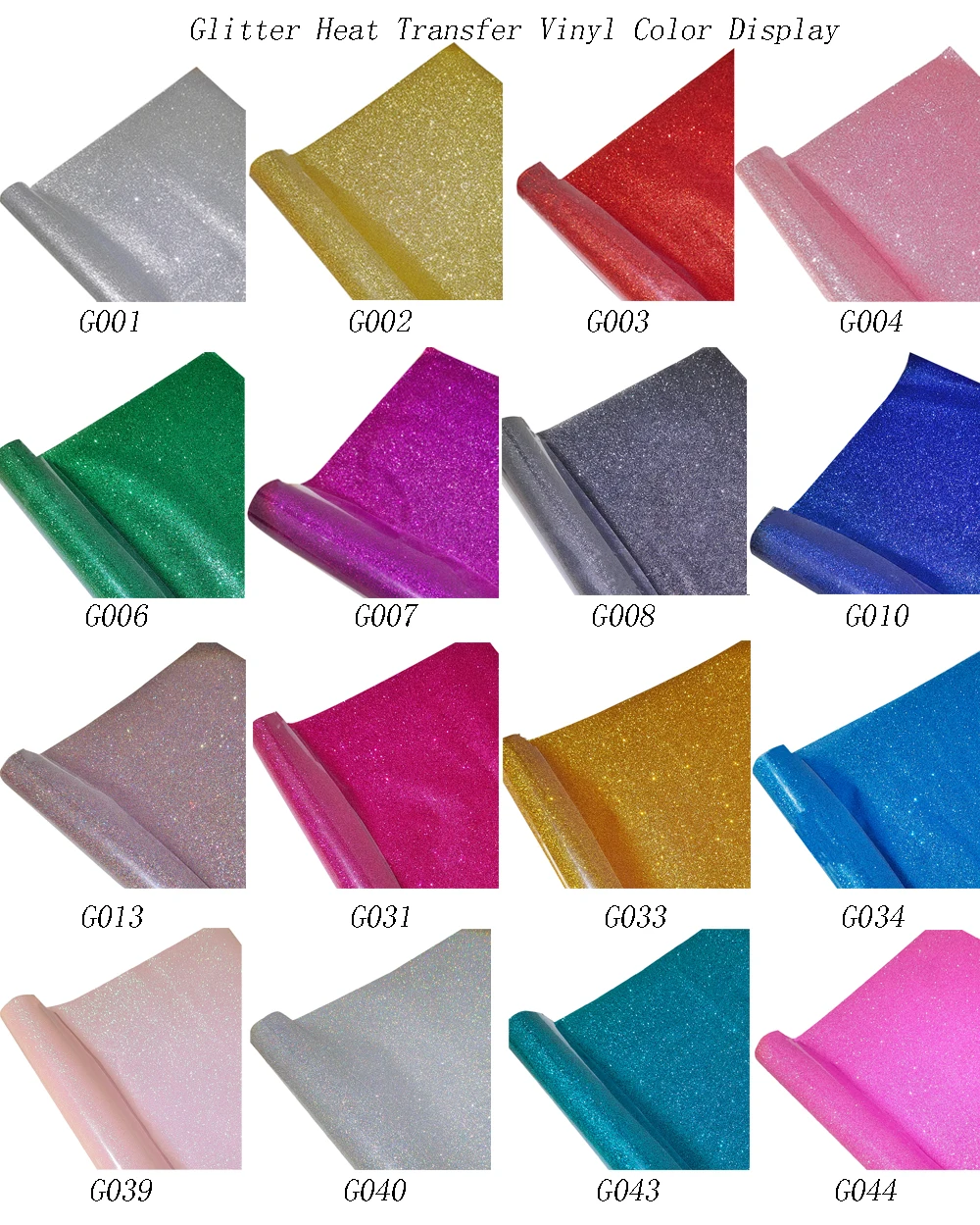 Glitter Heat Transfer Vinyl Htv For DIY Clothes Shirt High Elastic Decoration Film Flex Folie Plotter