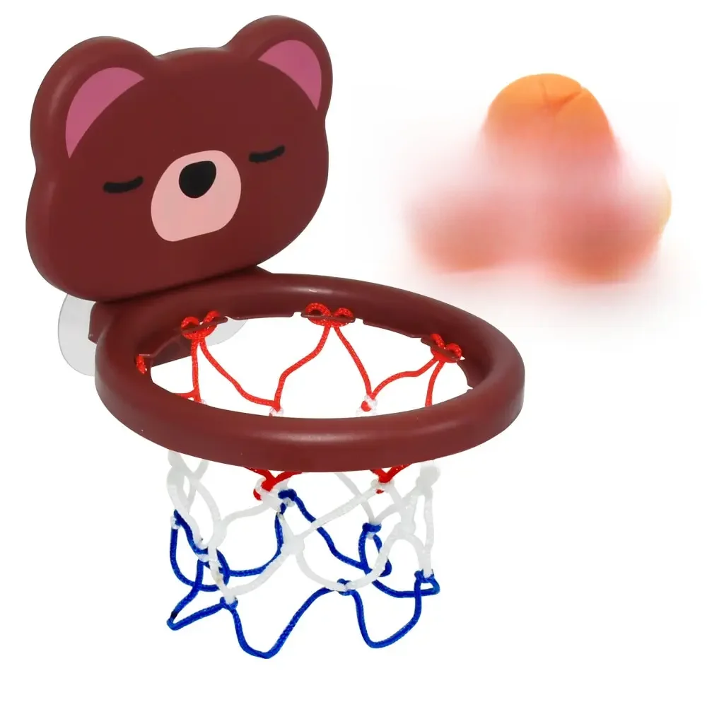 Mini Ours Mignon Trempé pour Enfant, Basket-Ball, Bain à Chaud, Tirer au mir, Jeux dans la Piscine