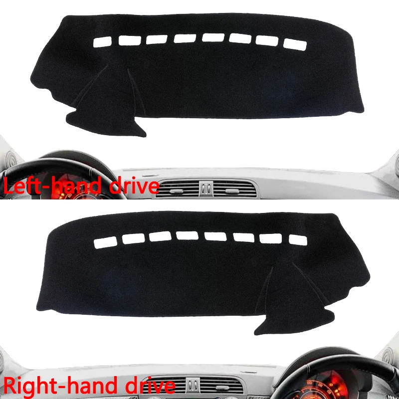 For Fiat 500 Puch 1958~1975 1959 1960 1961 2-door City Dashboard Rug Cover Dash Mat Protective Avoid Light Carpet Car Stickers