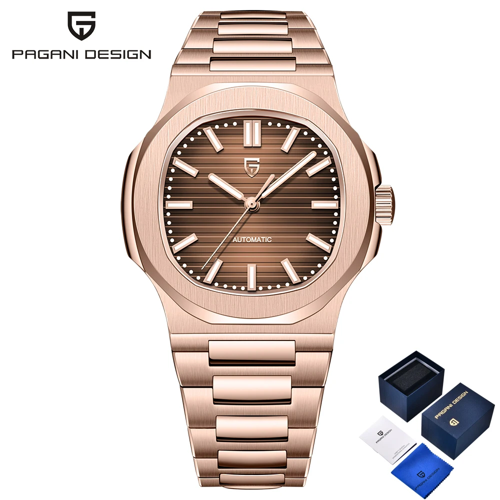2026 Nieuwe PAGANI DESIGN Heren Mechanisch Horloge Top Luxe Automatisch Horloge Heren Watersport AR Saffier waterdicht Lichtgevend