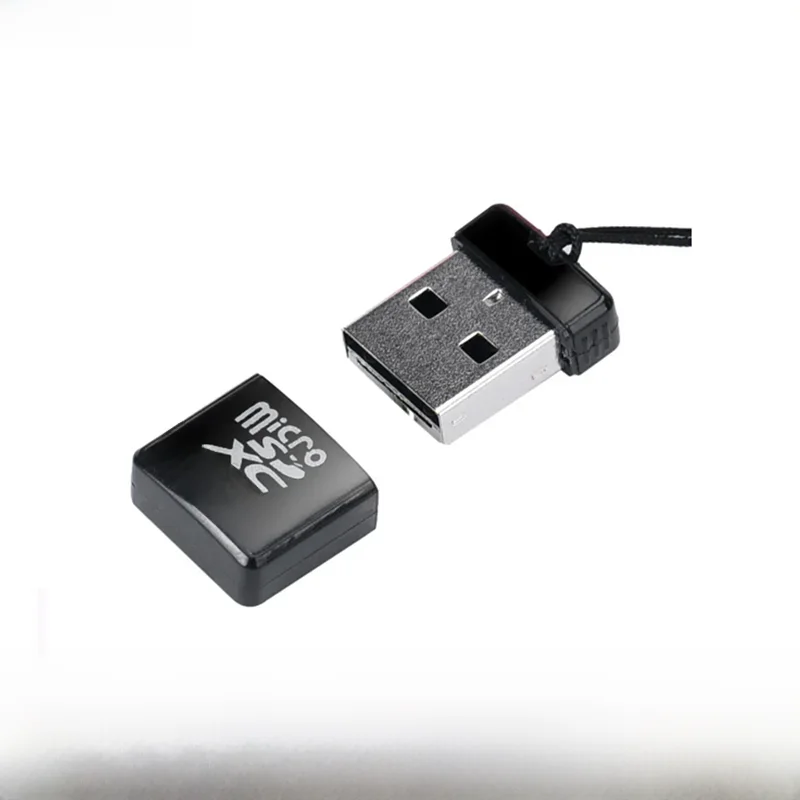 USB 2.0 do Micro SD T-Flash TF M2 czytnik kart pamięci do telefonów komórkowych i tabletów czarny mini rozmiar najlepsza jakość — zdjęcie 2